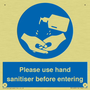 Please use hand sanitiser